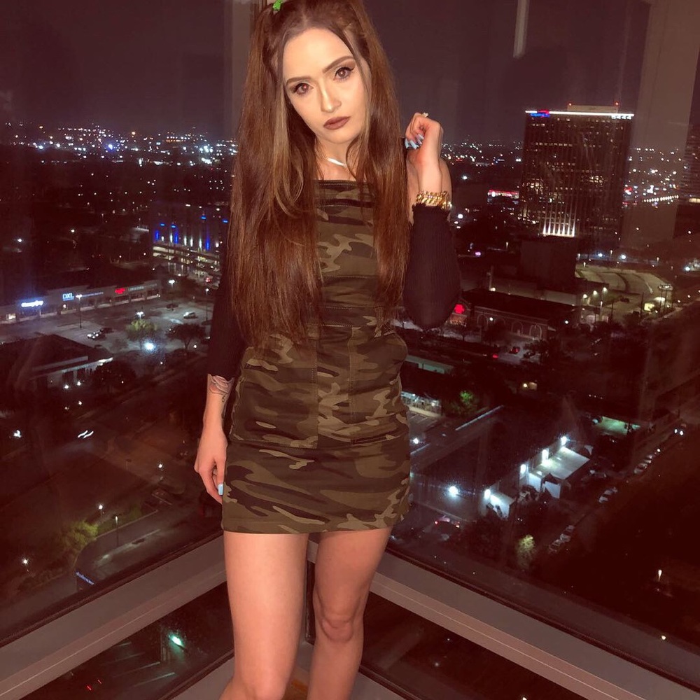 Camo top shop dress.